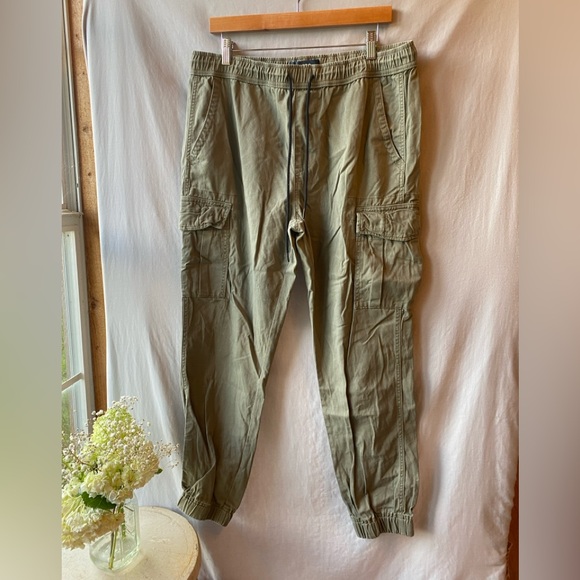 AEROSOLES Pants - AERO Olive Green Joggers